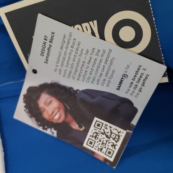 Sammy B x Target Cropped Short Jacket in Blue Size 3X - Picture 8 of 10